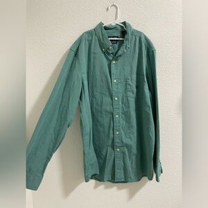 Chaps Men's teal Button-Down Shirt